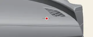 Location of the passenger frontal airbag module in the Kia Carnival dashboard