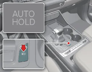 Deactivating the Auto Hold feature in the Kia Carnival