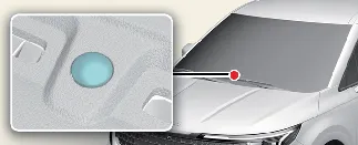 Location of the climate sensor on Kia Carnival dashboard
