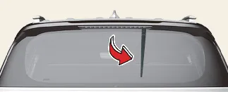 Accessing the rear wiper on a Kia Carnival