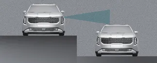 Detection limitations of Kia Carnival BCA on roads with differing lane heights