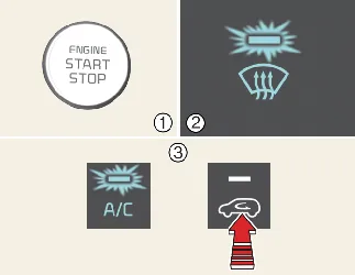 Automatic climate control panel for Kia Carnival