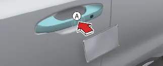 Using NFC card key to unlock Kia Carnival door handle