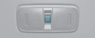 Rear sunroof control switch panel in Kia Carnival