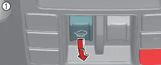 Location of the front sunroof reset switch in the Kia Carnival