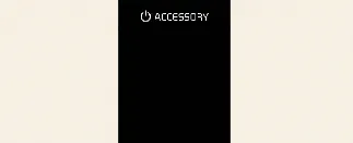 Accessory mode activation button in Kia Carnival dashboard