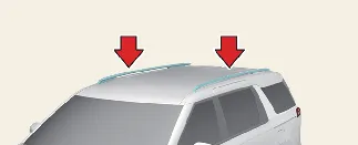 Roof rack system installed on Kia Carnival