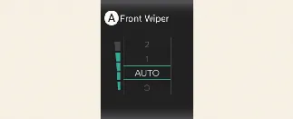 Wiper operation status indicator on Kia Carnival