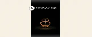 Low washer fluid warning icon on Kia Carnival