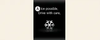 Icy road warning alert on Kia Carnival cluster