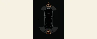 Detailed sensor error indicator for Kia Carnival PDW system