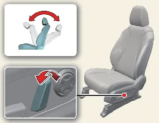 Power seatback recline control switch for Kia Carnival interior comfort adjustment