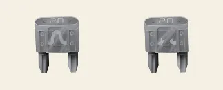 Standard blade-type fuse used in Kia Carnival electrical circuits