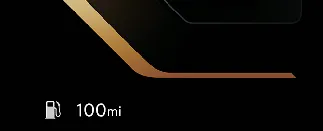 Distance to empty readout on Kia Carnival Type B