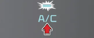 Air conditioning A/C button indicator in Kia Carnival