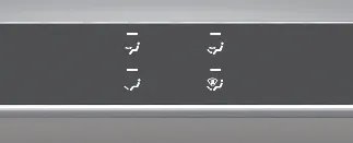 Climate mode selection buttons in Kia Carnival