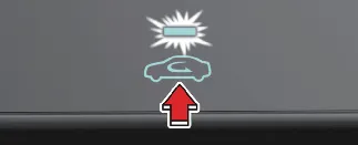 Air intake mode selection buttons in Kia Carnival