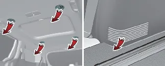 Rear climate mode selection interface in Kia Carnival