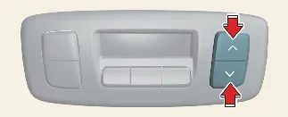 Rear seat temperature adjustment buttons