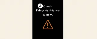 Driver assistance system check message on Kia Carnival cluster