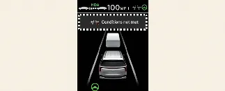 Kia Carnival display for Highway Lane Change Assist standby or canceled