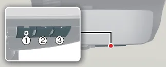 Accessing display settings menu on Kia Carnival Digital Center Mirror