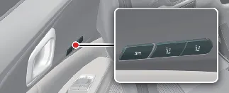 Control buttons for Integrated Memory System in Kia Carnival