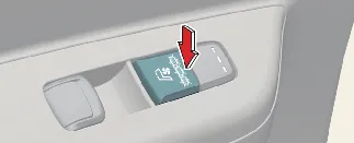 Rear seat ventilation control panel in Kia Carnival