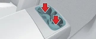 Convenient 2nd-row seat cup holder location in Kia Carnival