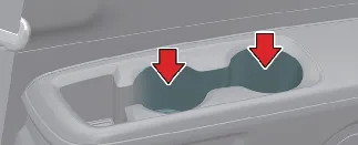 Integrated cup holders for 3rd-row passengers in Kia Carnival