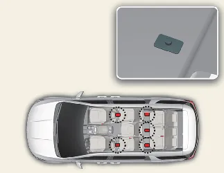 Rear floor mat anchor installation point in Kia Carnival