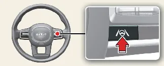 Kia Carnival steering wheel button for Lane Following Assist activation