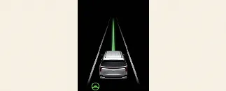 Kia Carnival cluster view showing lanes actively detected