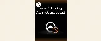 Kia Carnival notification screen for LFA system deactivation