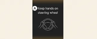 Kia Carnival instrument cluster 'Keep hands on steering wheel' warning display