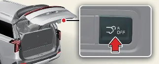 Kia Carnival Liftgate Auto Close release button location
