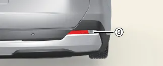 Kia Carnival back up lamp position