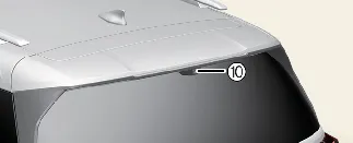 Kia Carnival high mounted stop lamp position