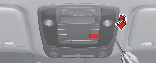 Kia Carnival interior cabin lamp bulb access
