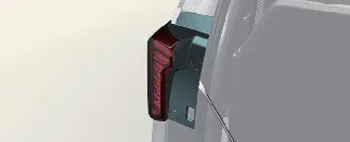 Removing Kia Carnival rear light assembly screws