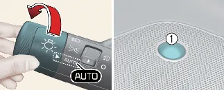 Kia Carnival automatic light sensor mode
