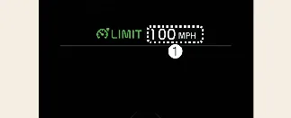 Kia Carnival cluster display showing speed limit warning