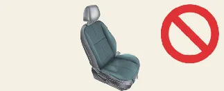 Do not cover Kia Carnival seat with thick accessories