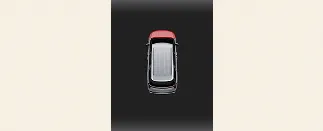 Hood open warning indicator on Kia Carnival LCD display