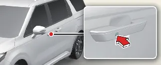 Exterior handle button for Kia Carnival power sliding door