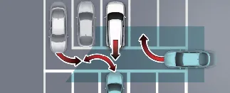Complex parking scenario for Kia Carnival RCCA sensor detection