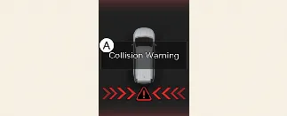 Infotainment screen warning display for Kia Carnival RCCA system