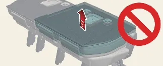 Diagram showing the correct seatback position for Kia Carnival stowing