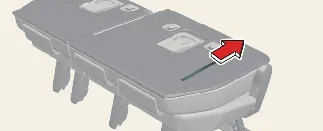 Using the folding strap to adjust the 3rd row seatback angle in the Kia Carnival