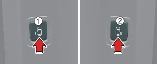 Kia Carnival interior sliding door button controls